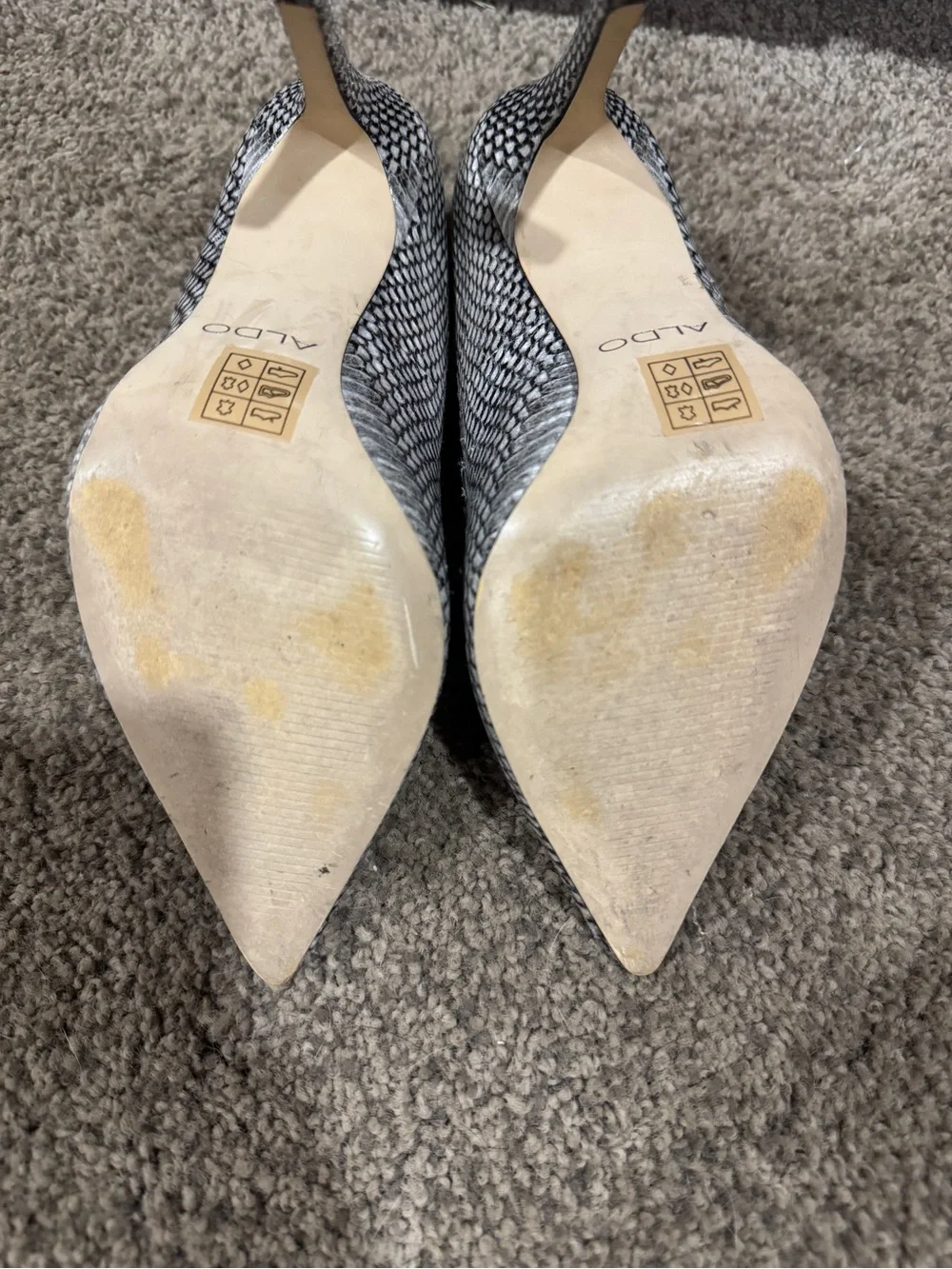 ALDO SNAKE SKIN GENUINE LEATHER 4” STILETTO